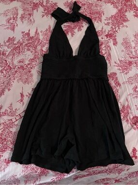 AE Black halter romper